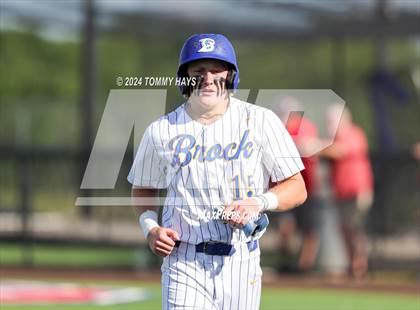 Thumbnail 3 in Holliday vs. Brock (UIL Baseball 3A Region 1 Regional Quarterfinal Playoff Game 1) photogallery.