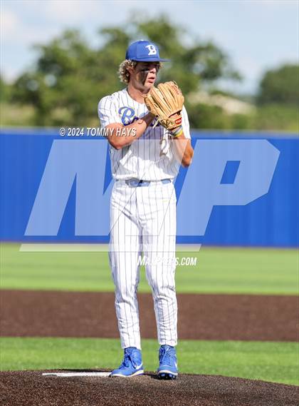 Thumbnail 2 in Holliday vs. Brock (UIL Baseball 3A Region 1 Regional Quarterfinal Playoff Game 1) photogallery.