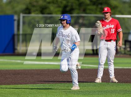 Thumbnail 3 in Holliday vs. Brock (UIL Baseball 3A Region 1 Regional Quarterfinal Playoff Game 1) photogallery.