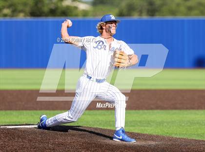 Thumbnail 2 in Holliday vs. Brock (UIL Baseball 3A Region 1 Regional Quarterfinal Playoff Game 1) photogallery.