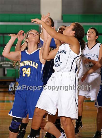 Thumbnail 1 in Immaculate Heart vs. Louisville (Pioneer Shootout) photogallery.