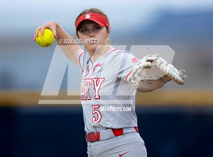 Thumbnail 2 in Cinco Ranch @ Katy (UIL Softball 6A Region 3 Regional Quarter Final) photogallery.