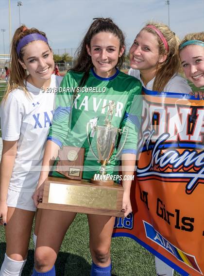 Thumbnail 2 in Xavier College Prep vs. Perry (AIA 6A Championship Awards) photogallery.