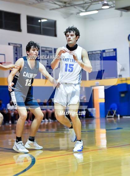 Thumbnail 1 in Calvary Christian vs. East Lake (Sunbash Prep Hoops) photogallery.