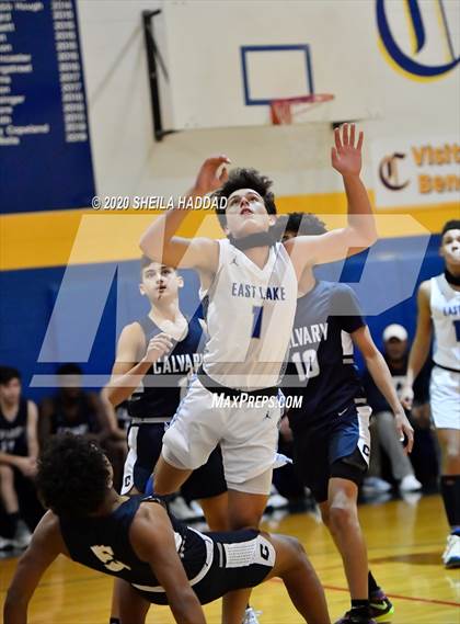 Thumbnail 3 in Calvary Christian vs. East Lake (Sunbash Prep Hoops) photogallery.