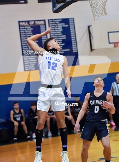 Thumbnail 2 in Calvary Christian vs. East Lake (Sunbash Prep Hoops) photogallery.
