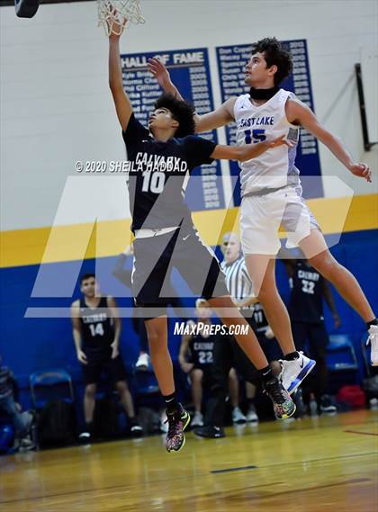 Thumbnail 1 in Calvary Christian vs. East Lake (Sunbash Prep Hoops) photogallery.