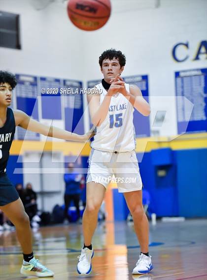 Thumbnail 2 in Calvary Christian vs. East Lake (Sunbash Prep Hoops) photogallery.
