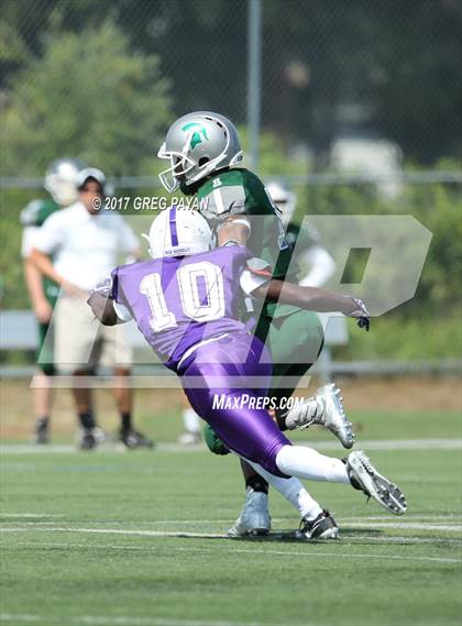 Thumbnail 3 in New Rochelle @ DePaul Catholic (Scrimmage) photogallery.