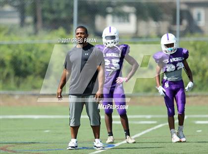 Thumbnail 2 in New Rochelle @ DePaul Catholic (Scrimmage) photogallery.