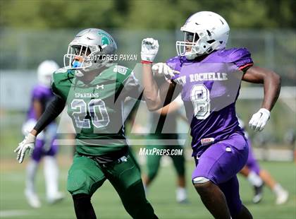 Thumbnail 1 in New Rochelle @ DePaul Catholic (Scrimmage) photogallery.