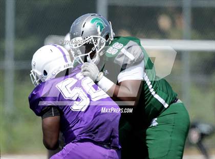 Thumbnail 3 in New Rochelle @ DePaul Catholic (Scrimmage) photogallery.