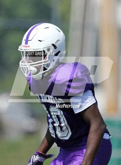 Thumbnail 3 in New Rochelle @ DePaul Catholic (Scrimmage) photogallery.