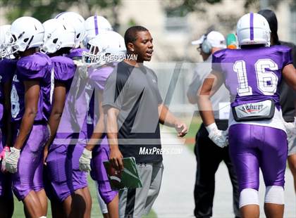Thumbnail 1 in New Rochelle @ DePaul Catholic (Scrimmage) photogallery.