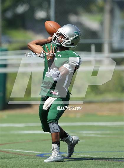 Thumbnail 2 in New Rochelle @ DePaul Catholic (Scrimmage) photogallery.