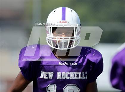 Thumbnail 2 in New Rochelle @ DePaul Catholic (Scrimmage) photogallery.