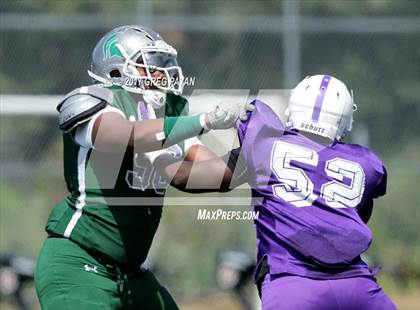 Thumbnail 2 in New Rochelle @ DePaul Catholic (Scrimmage) photogallery.