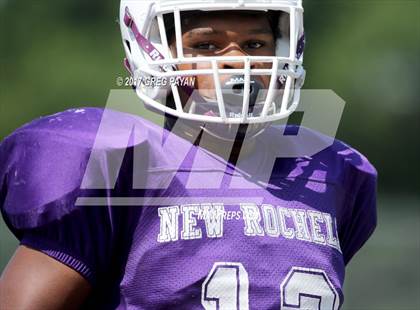 Thumbnail 1 in New Rochelle @ DePaul Catholic (Scrimmage) photogallery.