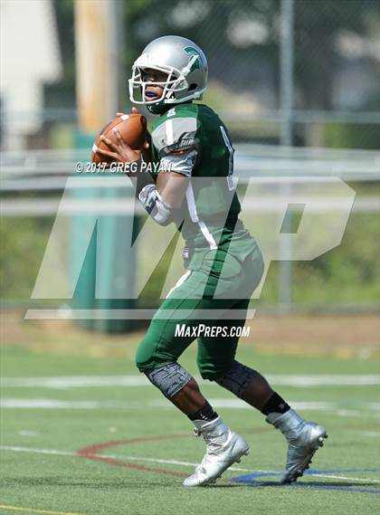 Thumbnail 1 in New Rochelle @ DePaul Catholic (Scrimmage) photogallery.