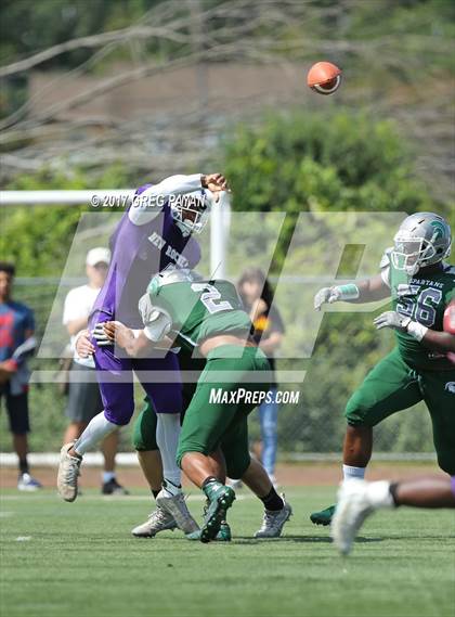 Thumbnail 1 in New Rochelle @ DePaul Catholic (Scrimmage) photogallery.