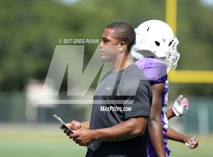 Thumbnail 1 in New Rochelle @ DePaul Catholic (Scrimmage) photogallery.