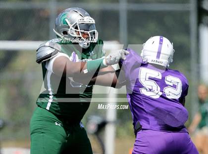 Thumbnail 1 in New Rochelle @ DePaul Catholic (Scrimmage) photogallery.