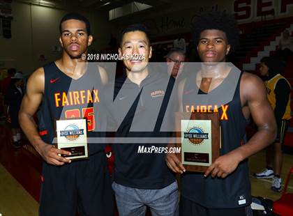 Thumbnail 1 in Bishop Montgomery vs. Fairfax (Ryse Williams Pac Shores Tournament) photogallery.