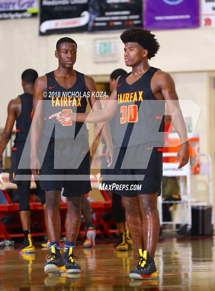 Thumbnail 3 in Bishop Montgomery vs. Fairfax (Ryse Williams Pac Shores Tournament) photogallery.