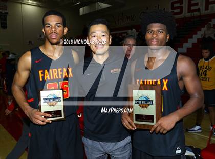 Thumbnail 3 in Bishop Montgomery vs. Fairfax (Ryse Williams Pac Shores Tournament) photogallery.