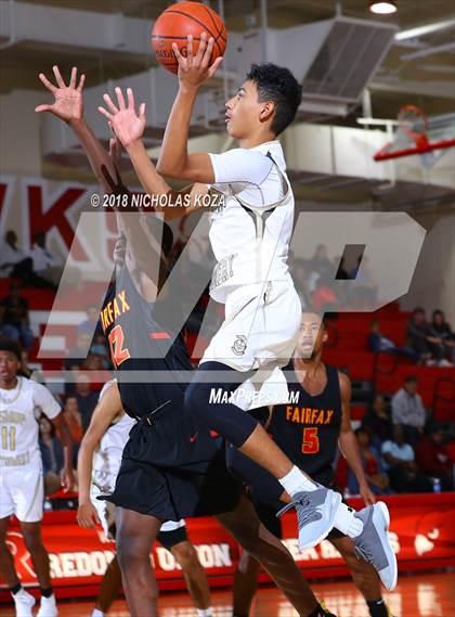 Thumbnail 3 in Bishop Montgomery vs. Fairfax (Ryse Williams Pac Shores Tournament) photogallery.