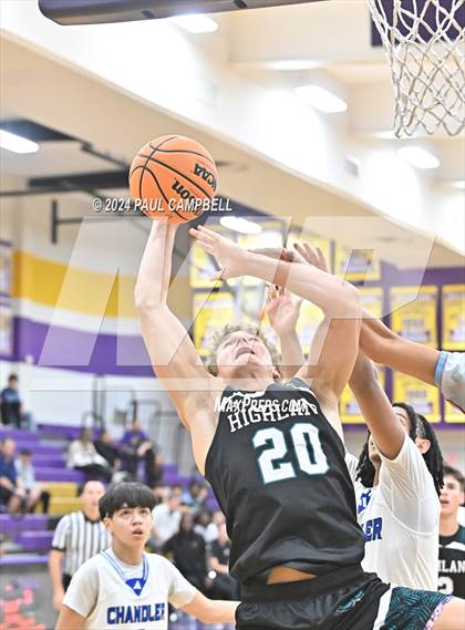 Thumbnail 3 in Highland vs Chandler (Fear the Hop Thanksgiving Tournament) photogallery.