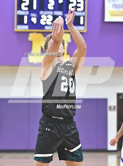 Thumbnail 2 in Highland vs Chandler (Fear the Hop Thanksgiving Tournament) photogallery.