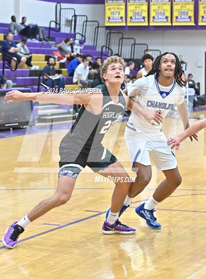 Thumbnail 3 in Highland vs Chandler (Fear the Hop Thanksgiving Tournament) photogallery.
