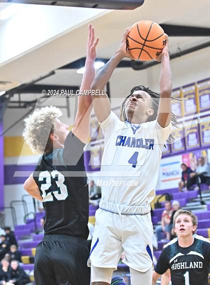 Thumbnail 3 in Highland vs Chandler (Fear the Hop Thanksgiving Tournament) photogallery.