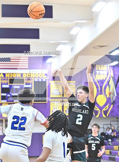 Thumbnail 2 in Highland vs Chandler (Fear the Hop Thanksgiving Tournament) photogallery.