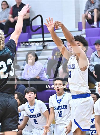Thumbnail 2 in Highland vs Chandler (Fear the Hop Thanksgiving Tournament) photogallery.