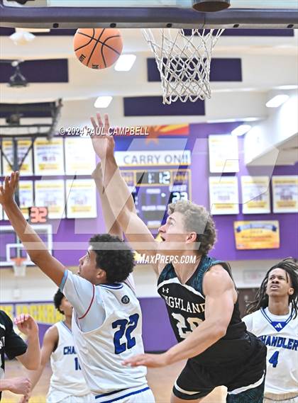 Thumbnail 1 in Highland vs Chandler (Fear the Hop Thanksgiving Tournament) photogallery.