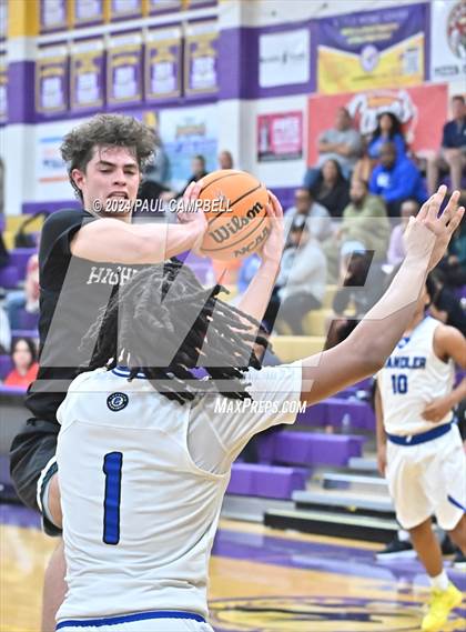 Thumbnail 3 in Highland vs Chandler (Fear the Hop Thanksgiving Tournament) photogallery.