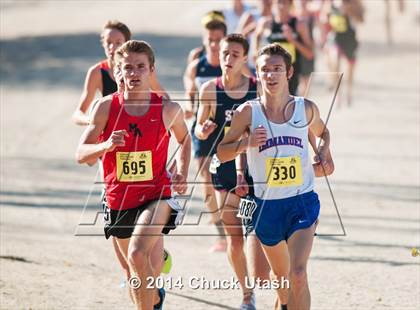 Thumbnail 2 in CIF State Cross Country Championships (D5 Boys Race) photogallery.