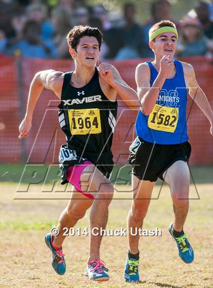 Thumbnail 3 in CIF State Cross Country Championships (D5 Boys Race) photogallery.