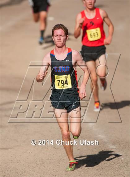 Thumbnail 1 in CIF State Cross Country Championships (D5 Boys Race) photogallery.