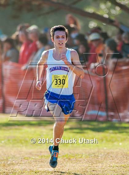 Thumbnail 3 in CIF State Cross Country Championships (D5 Boys Race) photogallery.
