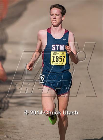 Thumbnail 2 in CIF State Cross Country Championships (D5 Boys Race) photogallery.