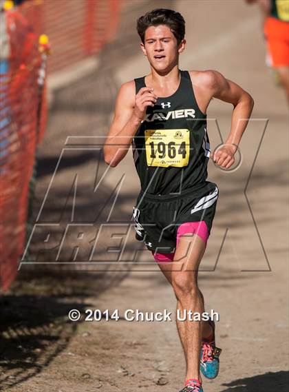 Thumbnail 2 in CIF State Cross Country Championships (D5 Boys Race) photogallery.