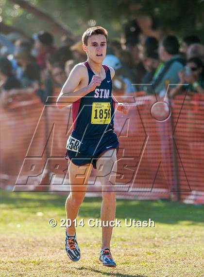 Thumbnail 1 in CIF State Cross Country Championships (D5 Boys Race) photogallery.