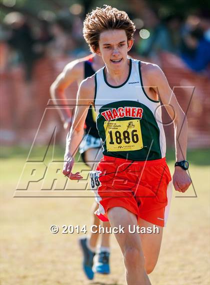 Thumbnail 1 in CIF State Cross Country Championships (D5 Boys Race) photogallery.
