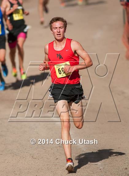Thumbnail 2 in CIF State Cross Country Championships (D5 Boys Race) photogallery.