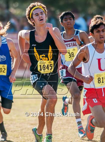 Thumbnail 3 in CIF State Cross Country Championships (D5 Boys Race) photogallery.