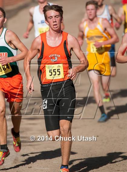 Thumbnail 3 in CIF State Cross Country Championships (D5 Boys Race) photogallery.