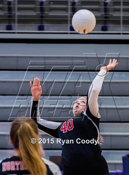 Thumbnail 2 in Nettleton vs Northside (Fayetteville Volleyball Challenge) photogallery.
